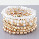 Multi Pearl Beaded Bracelet